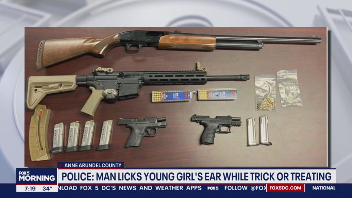 Maryland man licks girl’s ear while trick-or-treating Halloween night, pulls gun on mother: police